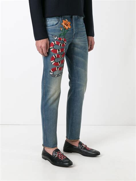 gucci jeans snake